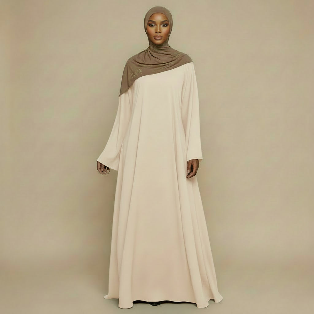 ILYA essential pearl sand abaya