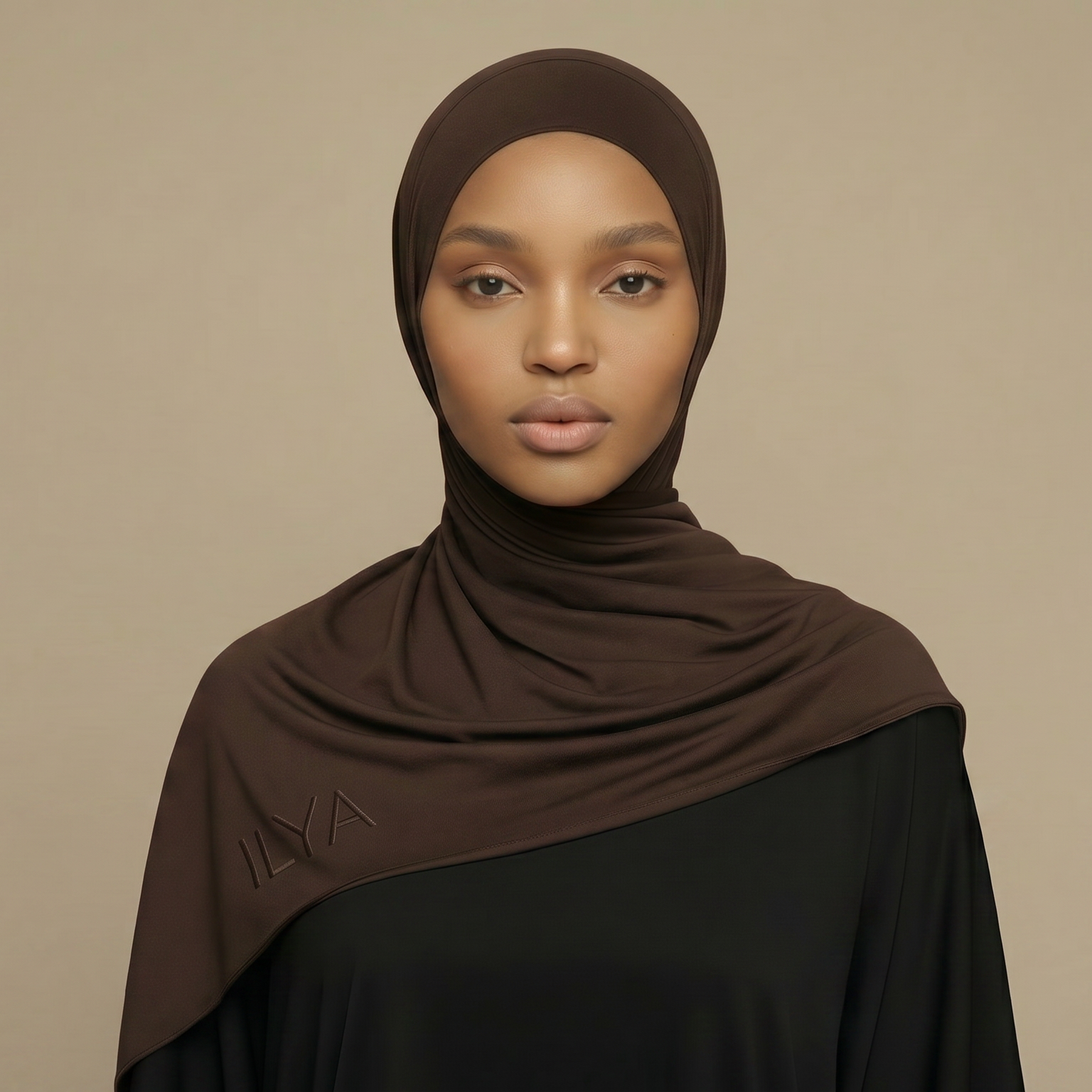 ILYA dark chocolate premium jersey hijab