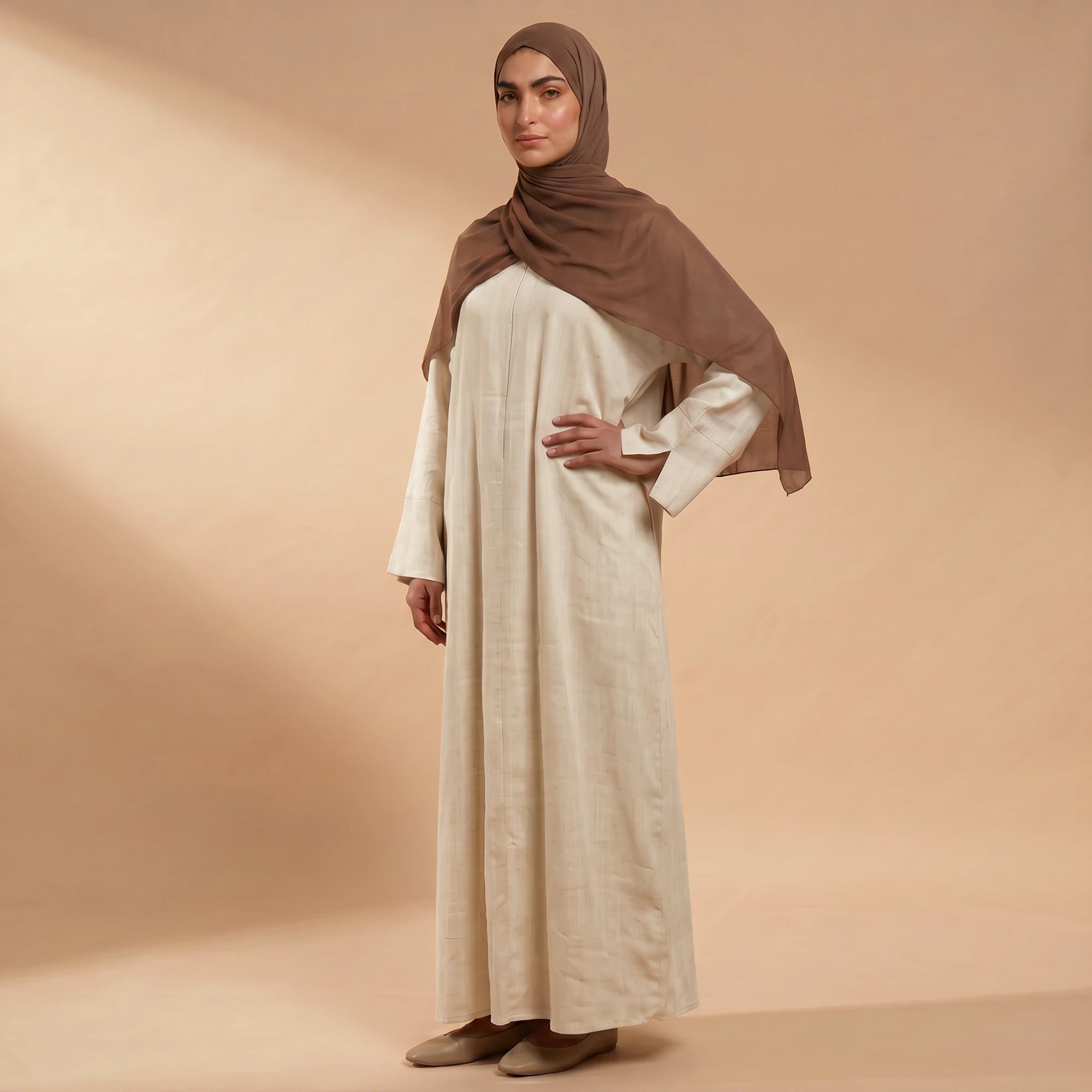 AMMEFRIENDLY ILYA IVORY ABAYA