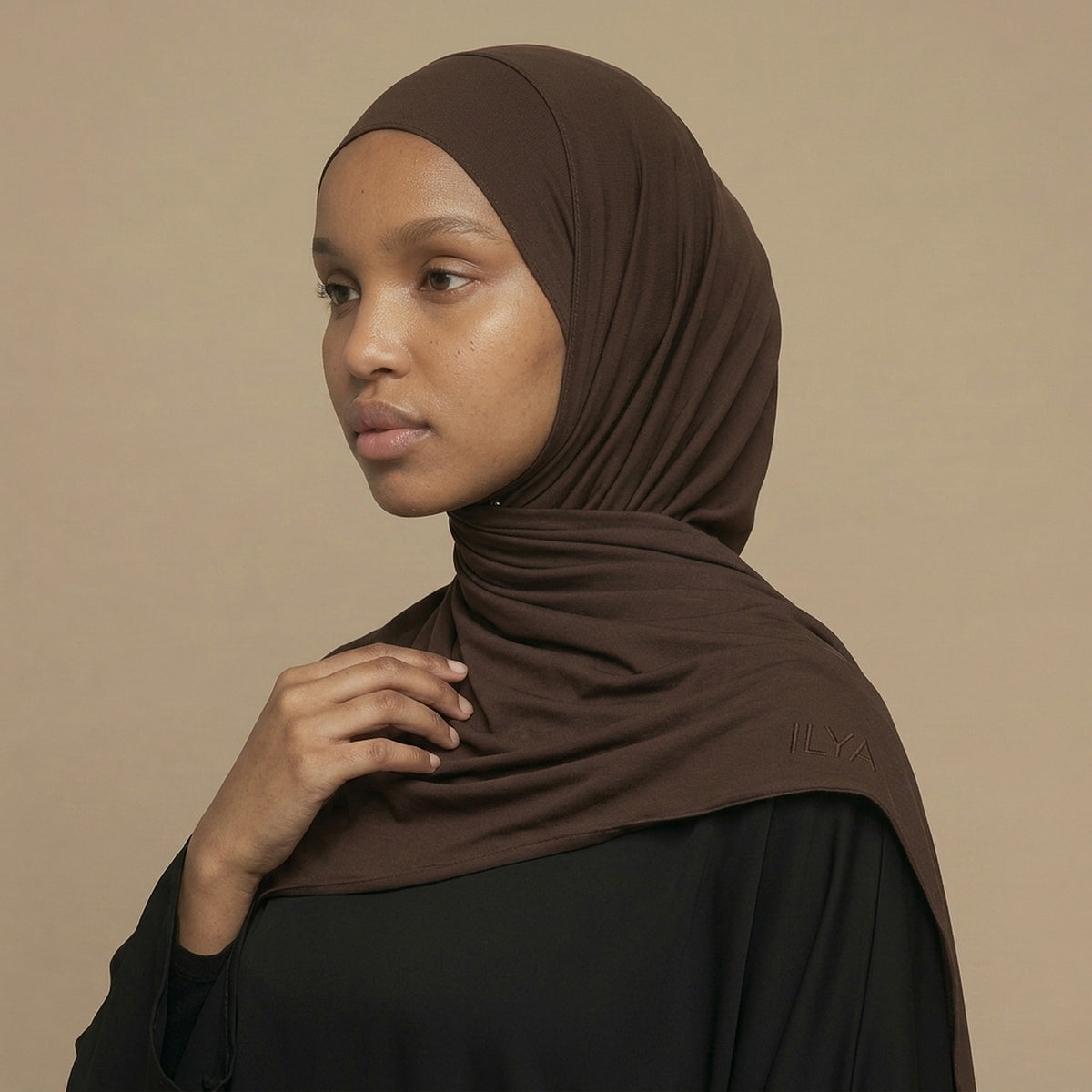 ILYA DARK CHOCOLATE PREMIUM JERSEY HIJAB