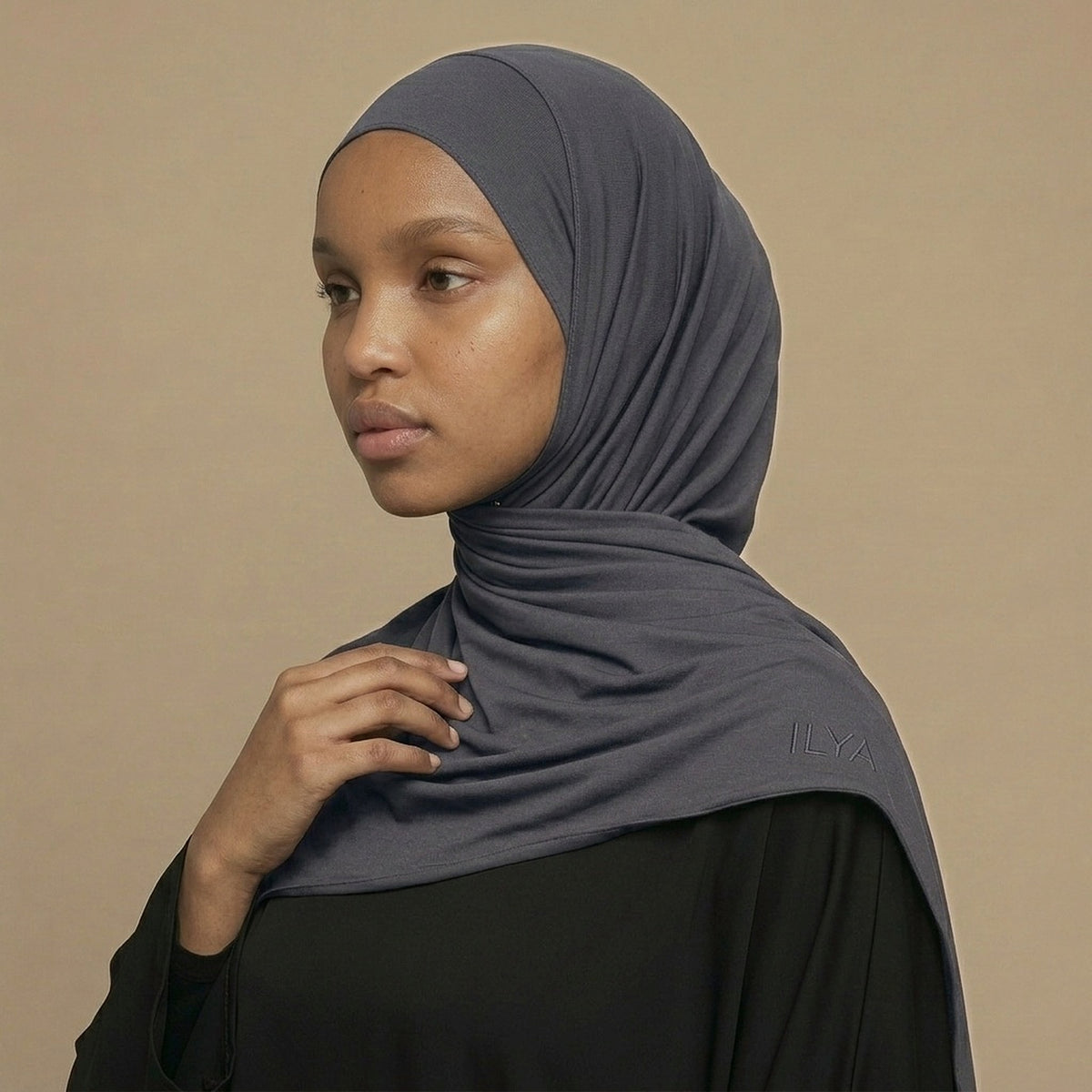 ILYA GRAPHITE PREMIUM JERSEY HIJAB