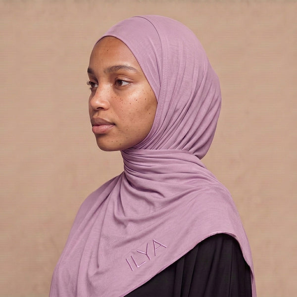 Premium Jersey Hijab i Lilac Purple