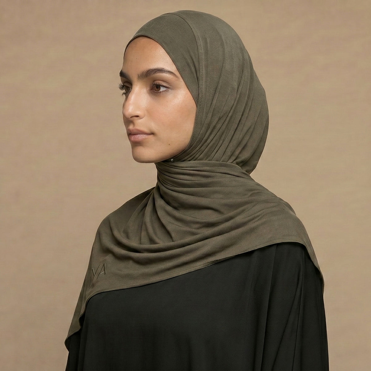 ILYA OLIVE GREEN PREMIUM JERSEY HIJAB
