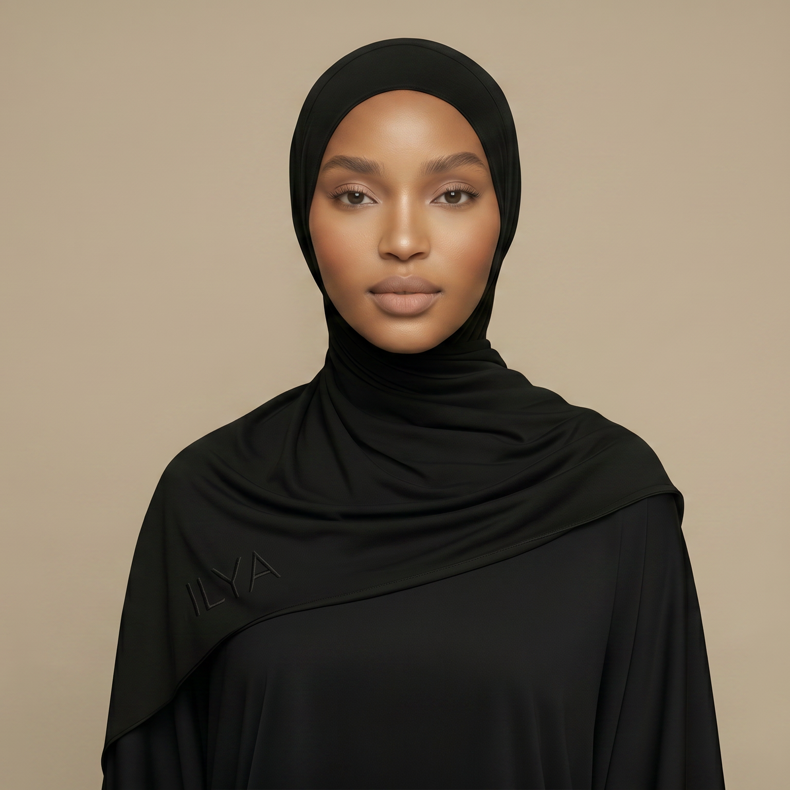 ILYA black premium jersey hijab