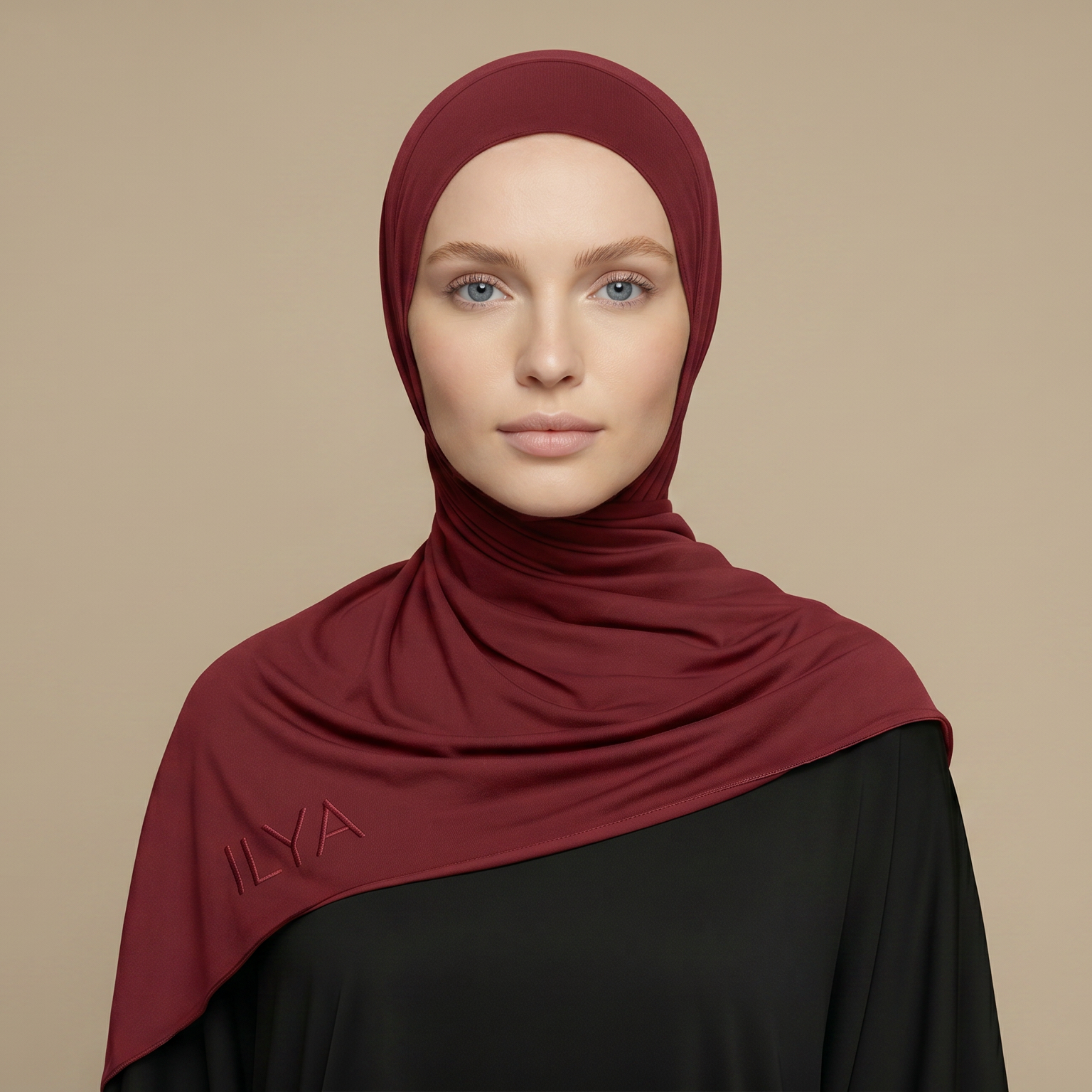 ILYA red cherry premium jersey hijab