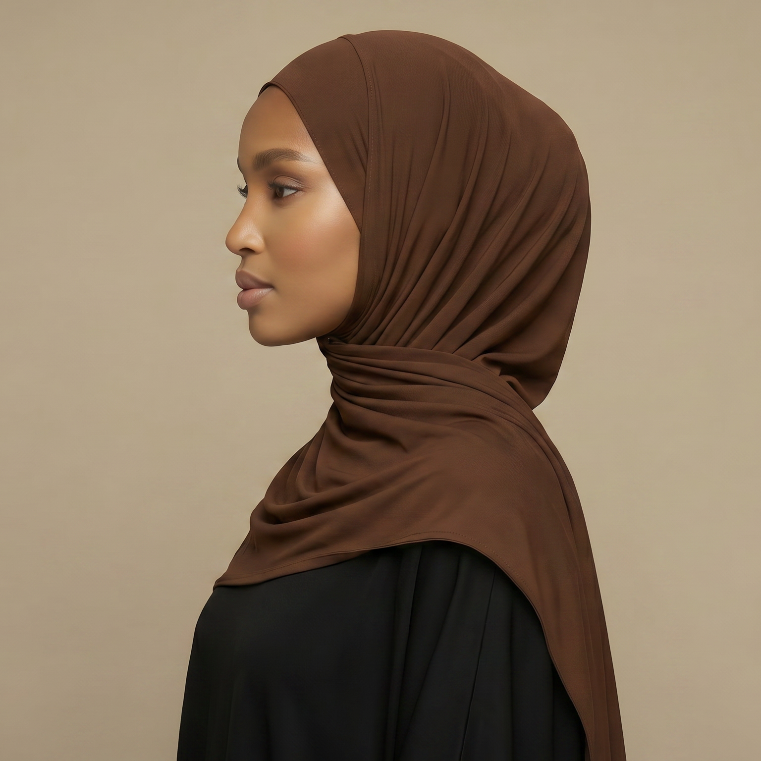 ILYA chocolate premium jersey hijab