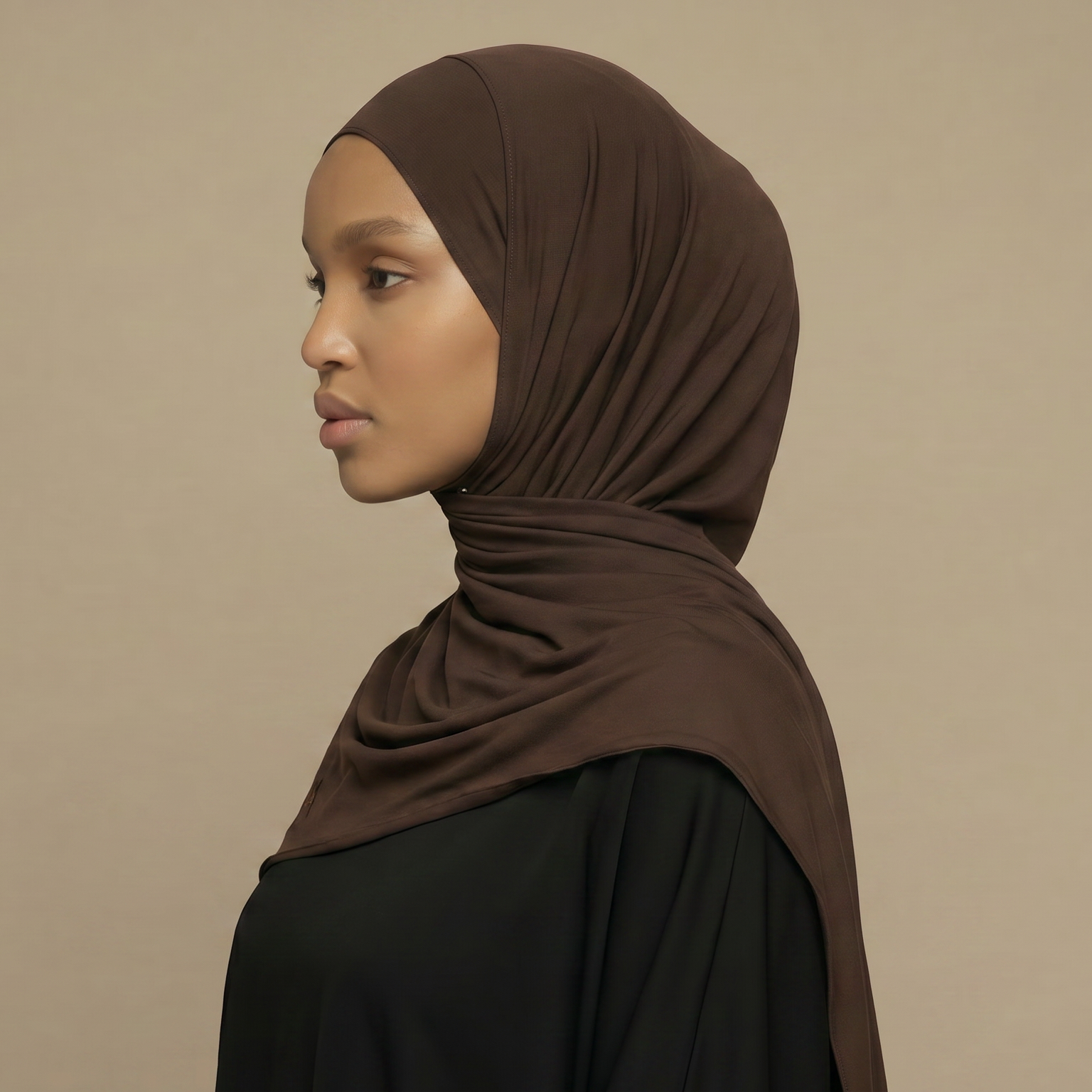 ILYA dark chocolate premium jersey hijab