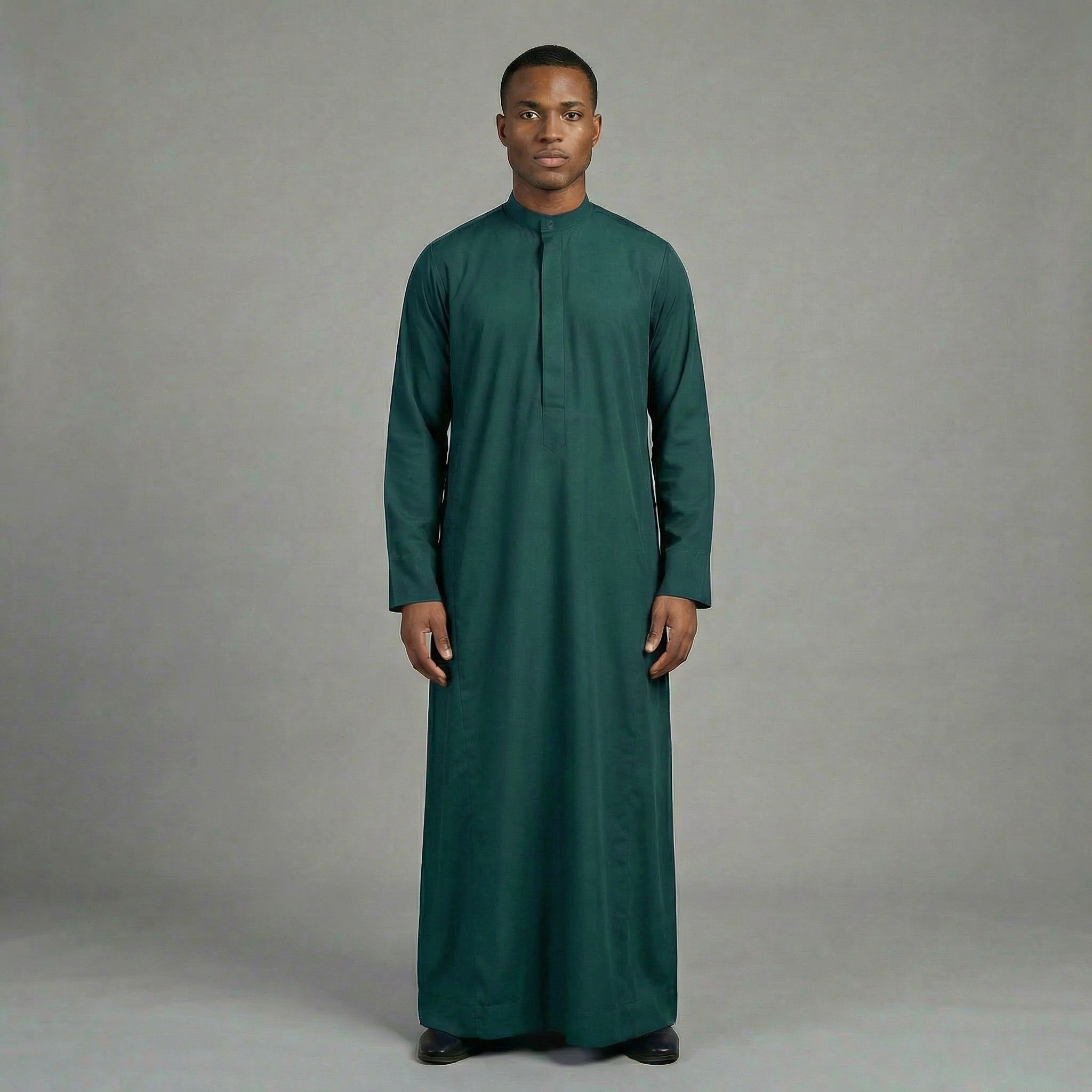 ILYA platinium emerald green thobe