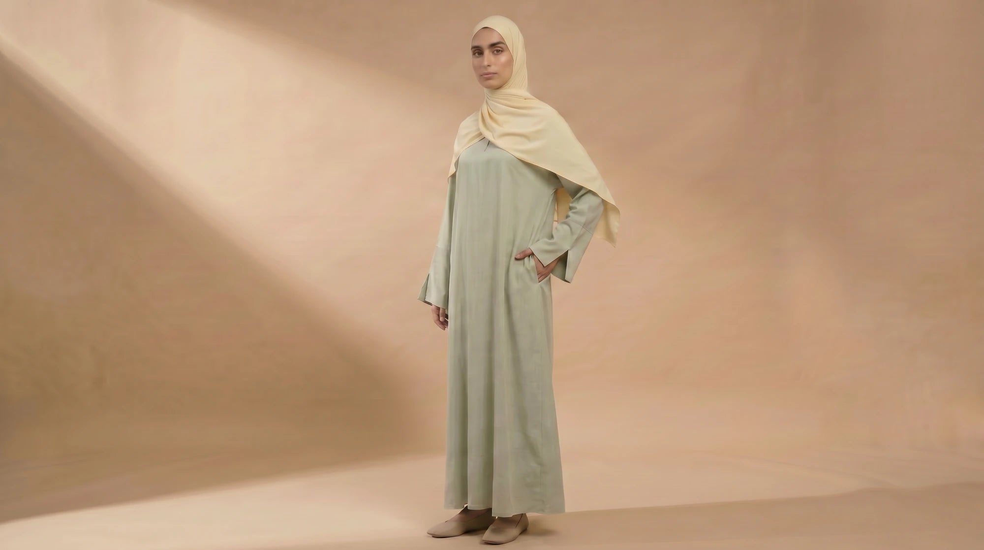 LINEN BLEND ILYA SAGE ABAYA