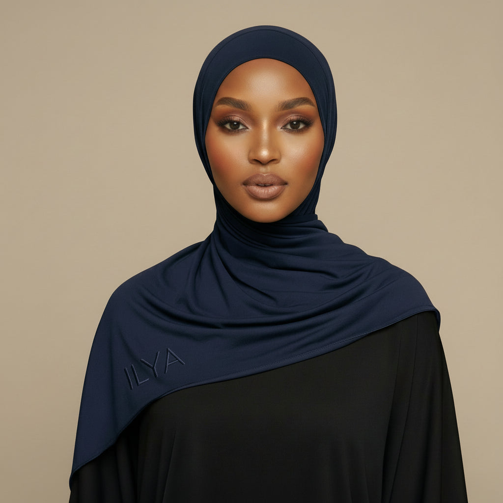ILYA midnight navy premium jersey hijab