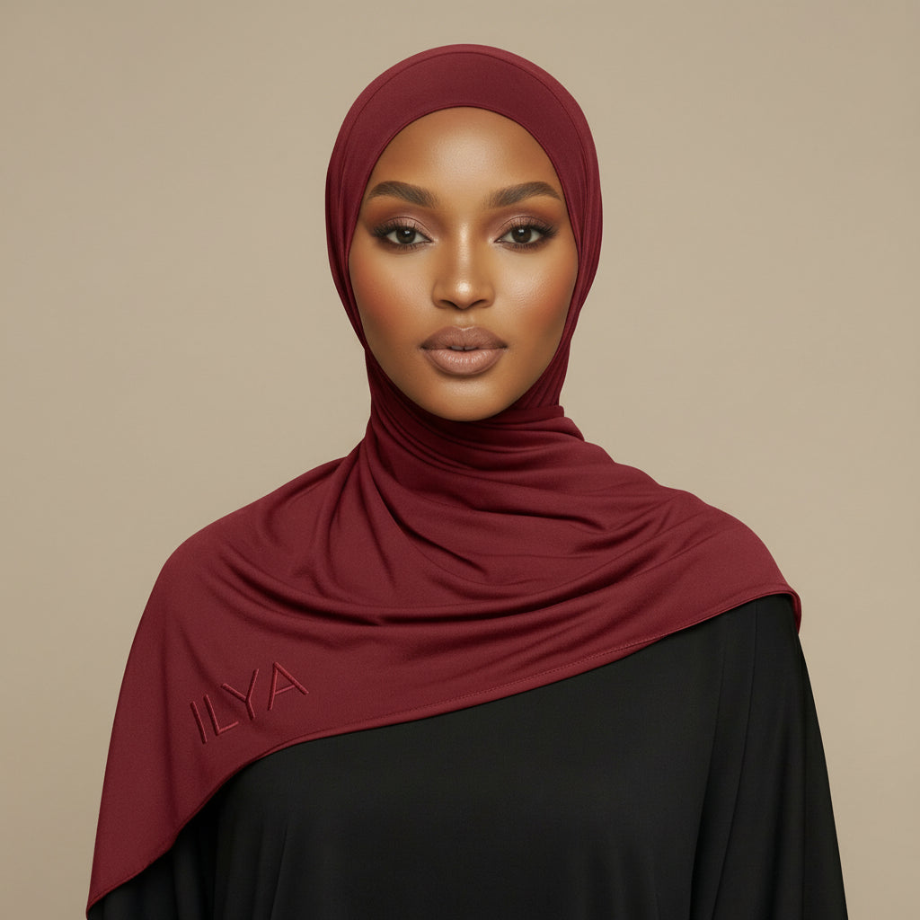ILYA red cherry premium jersey hijab