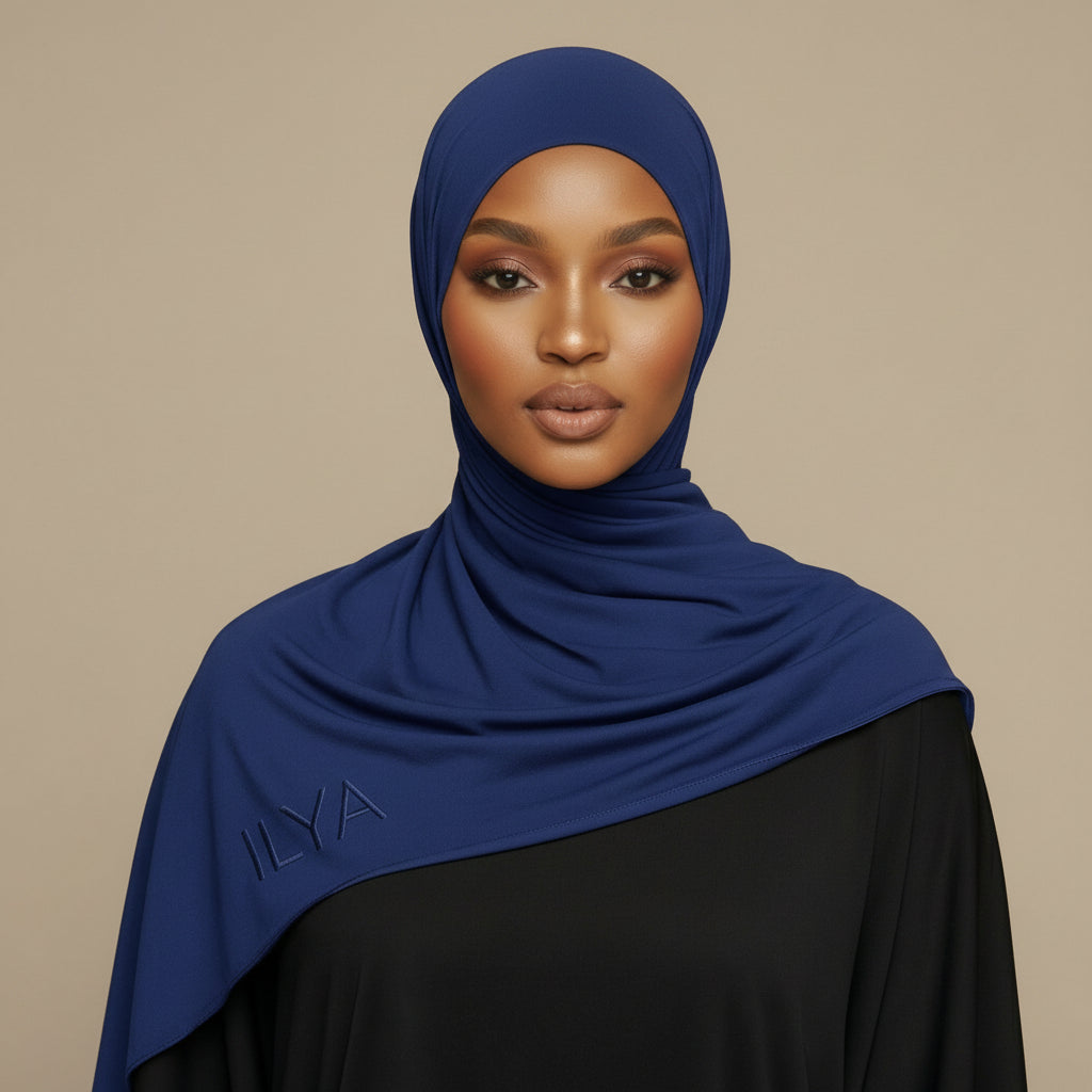 ILYA royal blue premium jersey hijab
