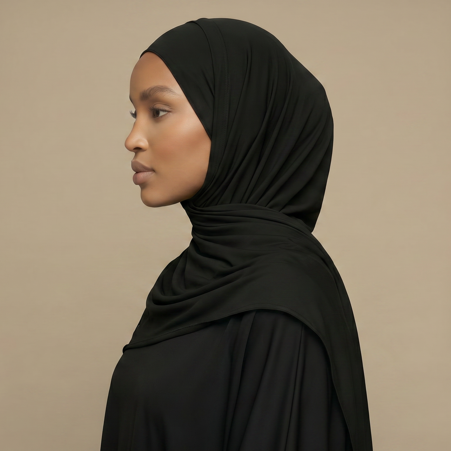ILYA black premium jersey hijab