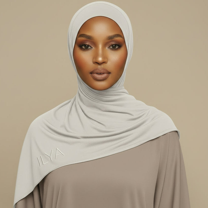 ILYA stone grey premium jersey hijab